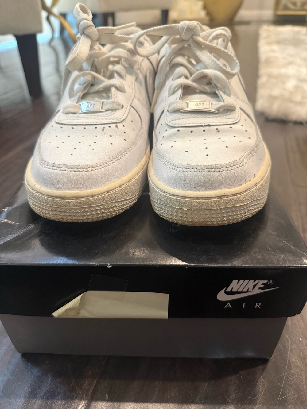 Nike Kids White Low-Top Sneakers